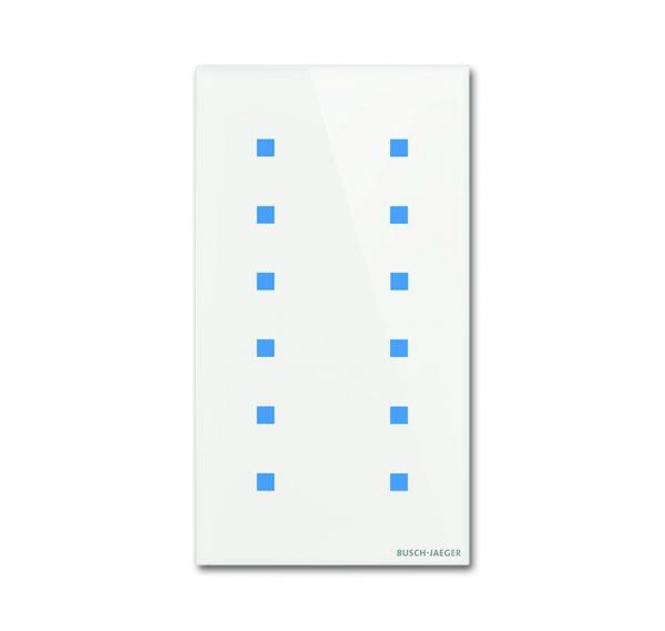 B+J Touch-Bedienelement, 12-fach, Busch-Installationsbus KNX, Busch-tacteo TB/U12.7.11-CG
