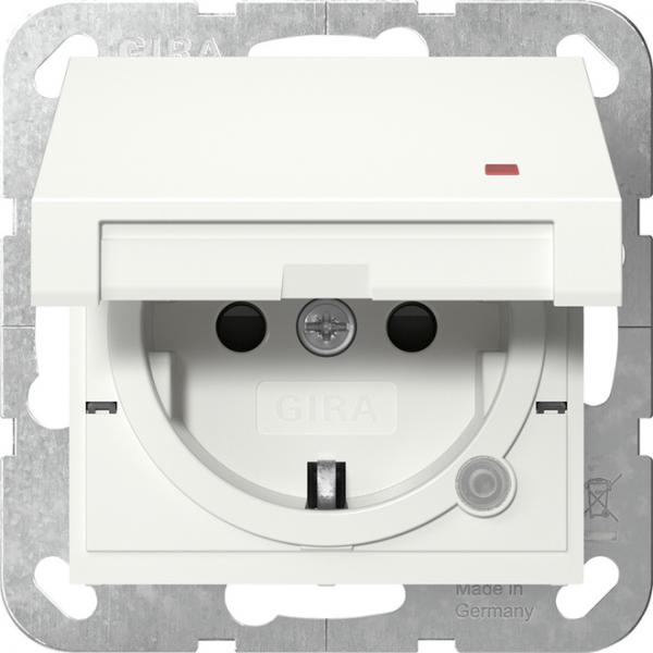 Gira SCHUKO KD Kontroll + SH System 55 Reinweiß m 455227