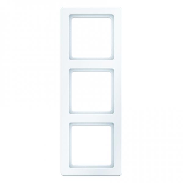 Berker Q.1 Rahmen 3-Fach polarweiß, samt 10136089