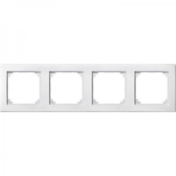 Merten M-SMART-Rahmen, 4fach, polarweiß 462419