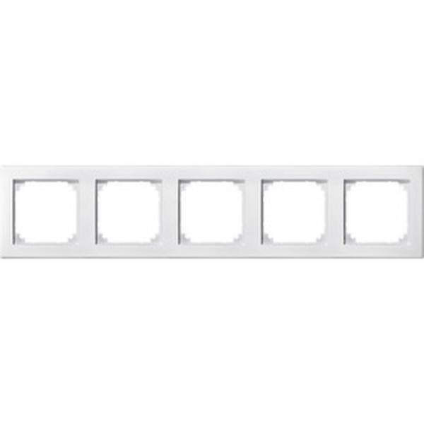 Merten M-SMART-Rahmen, 5fach, polarweiß 462519