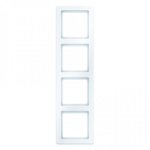 Berker Q.1 Rahmen 4-Fach polarweiß, samt 10146089