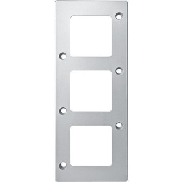 Merten Rahmen, 3fach, mattsilber, PANZER 480360