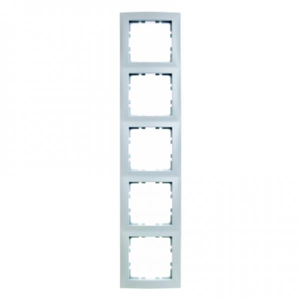 Berker S.1 Rahmen 5-Fach polarwei§ gl_nzend 10158989
