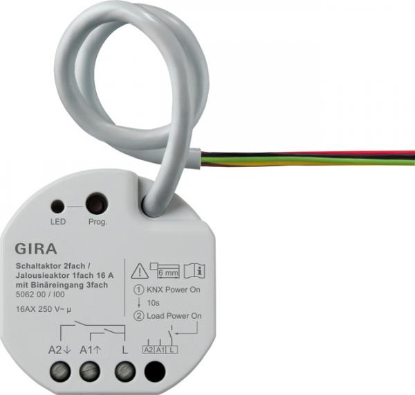 Gira Schalt-/Jal.aktor 2f/1f 16 A UP OneKNX 506200