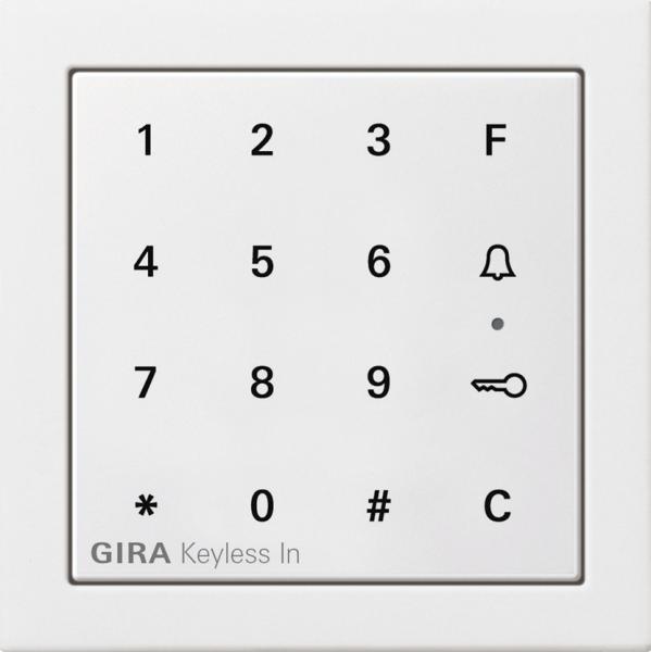 Gira Gira Keyless In Codetastatur Fl_chenschalter Reinwei§ 2605112