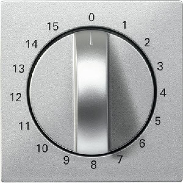 Merten Zentralplatte für Zeitschalter-Einsatz 15 min, aluminium, System M 539060