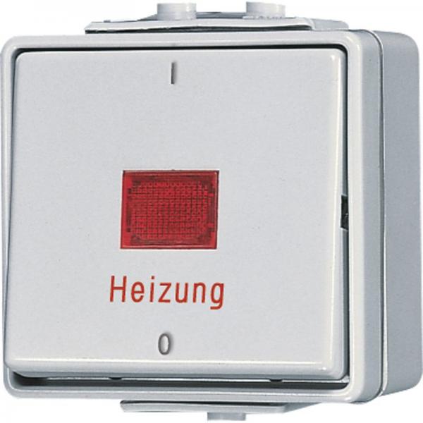 Jung WG 600 IP44 Heizung-Notschalter Aus 2-pol. 602HW