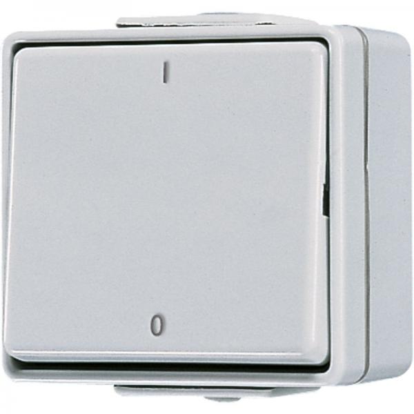 Jung WG 600 IP44 Schalter 2-pol. 602W