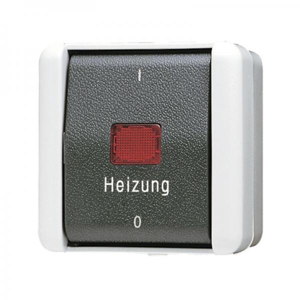 Jung WG 800 IP44 Heizung-Notschalter Aus 2-pol. 802HW