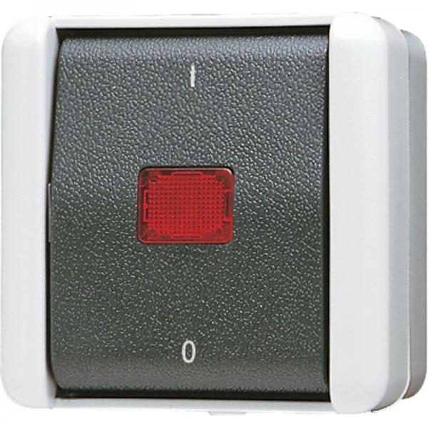 Jung WG 800 IP44 Kontrollschalter Aus 3-pol. 803KOW