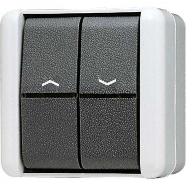 Jung WG 800 IP44 Jalousie-Wippschalter Taster 1-pol. 839VW