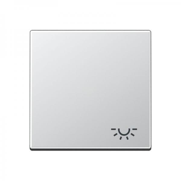 Jung A500 Wippe mit Symbol Licht Aluminium A590LAL