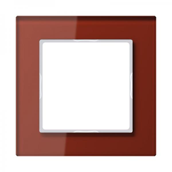 Jung A500 creation Rahmen 1fach Glas Rot AC581GLRT