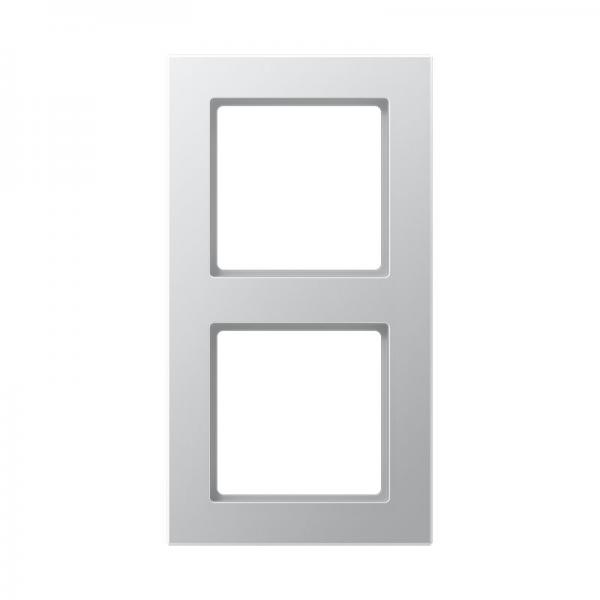 Jung A500 creation Rahmen 2fach Aluminium AC582AL