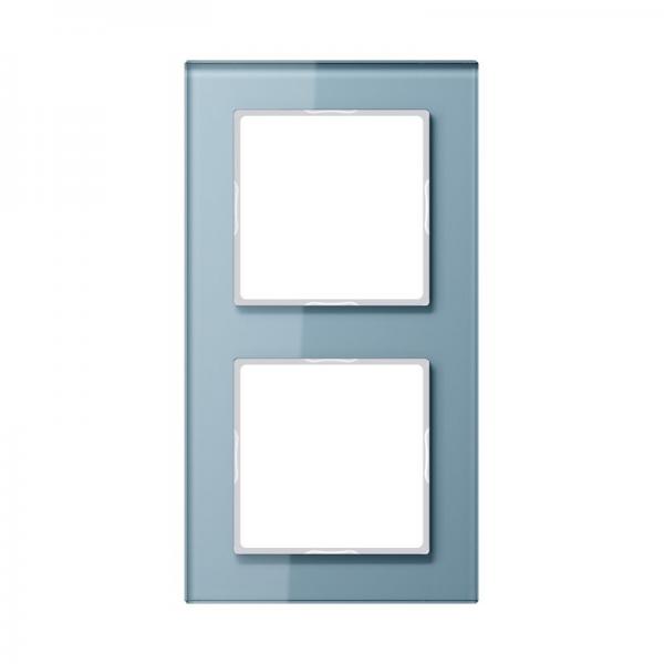 Jung A500 creation Rahmen 2fach Glas Blaugrau AC582GLBLGR