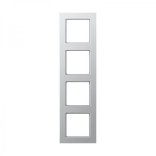 Jung A500 creation Rahmen 4fach Aluminium AC584AL