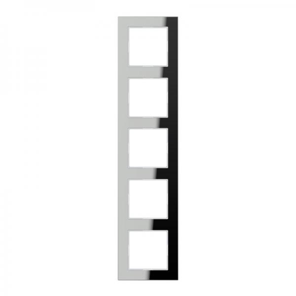 Jung A500 creation Rahmen 5fach Glas Silber AC585GLSI