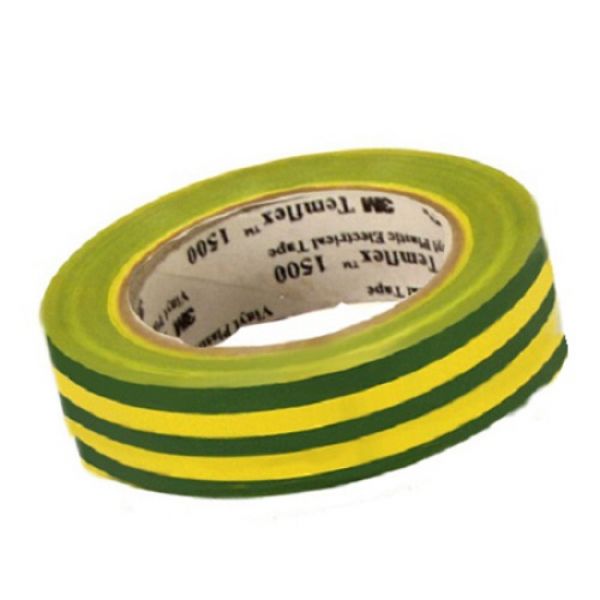 3M Isolierband TemFlex 15mm x 10 meter grŸn-gelb