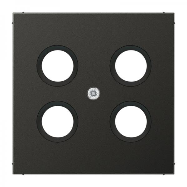 Jung LS990 SAT-Adeckung 4loch Anthrazit AL2990-4SAT1AN