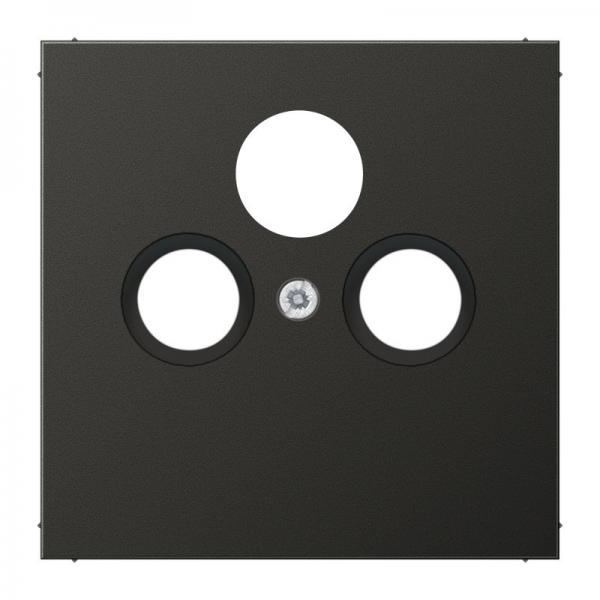 Jung LS990 SAT-Adeckung 3loch Anthrazit AL2990SATAN