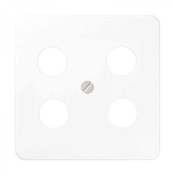 Jung CD500 SAT-Adeckung 4loch Alpinweiß CD561-4SAT1WW