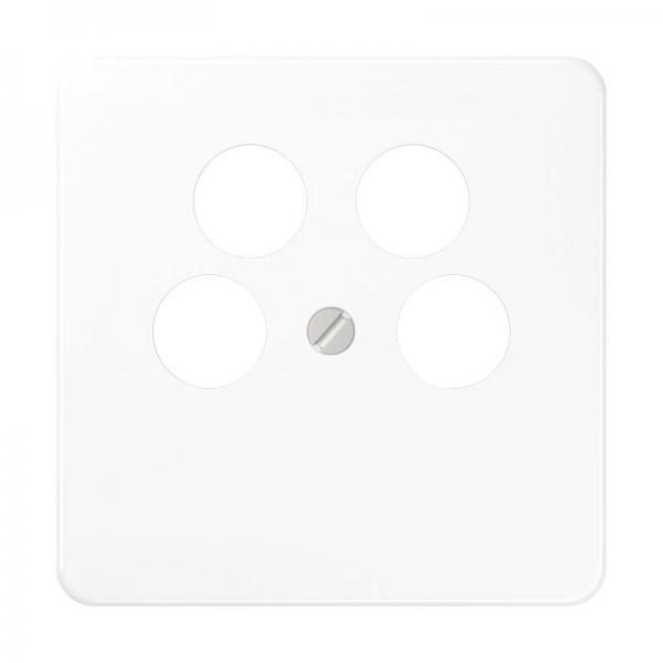 Jung CD500 SAT-Adeckung 4loch Alpinweiß CD561-4SAT2WW