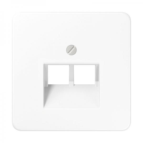 Jung CD500 UAE/ISDN Abdeckung 2fach Alpinweiß CD569-2UAWW