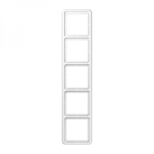 Jung CD500 Rahmen 5fach Alpinweiß CD585WW