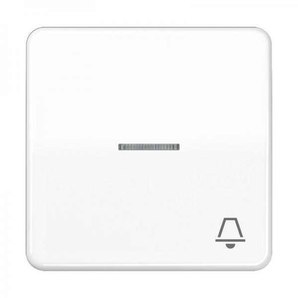 Jung CD500 Kontroll Wippe mit Symbol Klingel Alpinweiß CD590KO5KWW