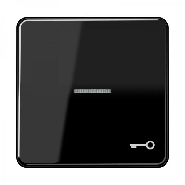 Jung CD500 Kontroll Wippe mit Symbol Tuer Schwarz CD590KO5TSW