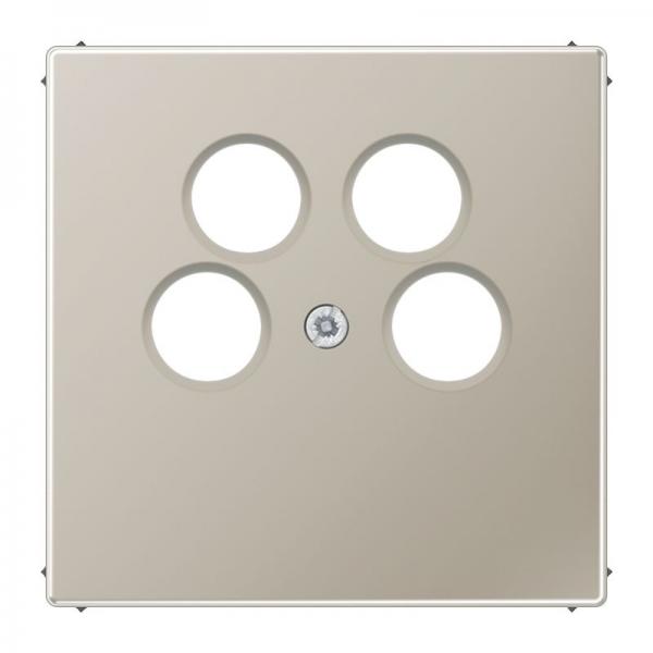 Jung LS990 SAT-Adeckung 4loch Edelstahl ES2990-4SAT2