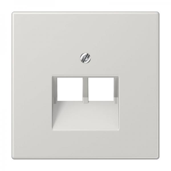Jung LS990 UAE/ISDN Abdeckung 2fach Lichtgrau LS969-2UALG
