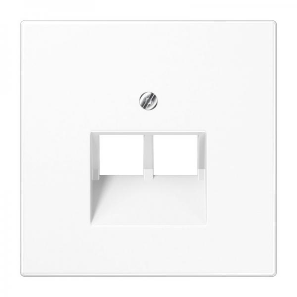 Jung LS990 UAE/ISDN Abdeckung 2fach Alpinweiß LS969-2UAWW