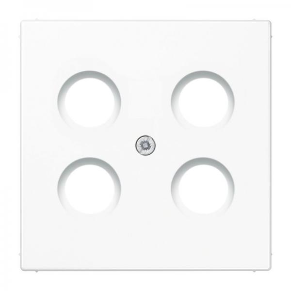 Jung LS990 SAT-Adeckung 4loch Alpinweiß LS990-4SAT1WW