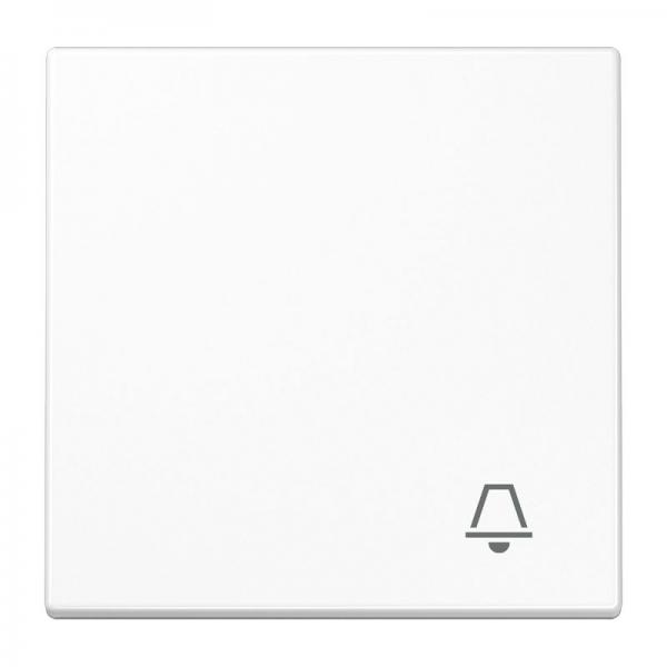 Jung LS990 Wippe mit Symbol Klingel Alpinweiß LS990KWW