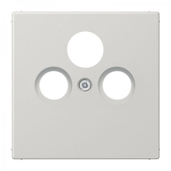 Jung LS990 SAT-Adeckung 3loch Lichtgrau LS990SATLG