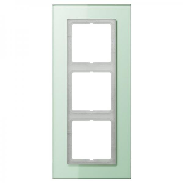 Jung LS plus Rahmen 3fach Glas mattweiß LSP983GLAS