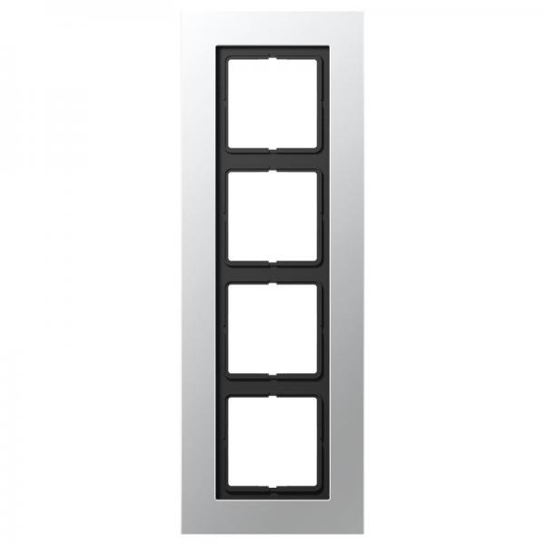 Jung LS plus Rahmen 4fach Aluminium LSP984AL