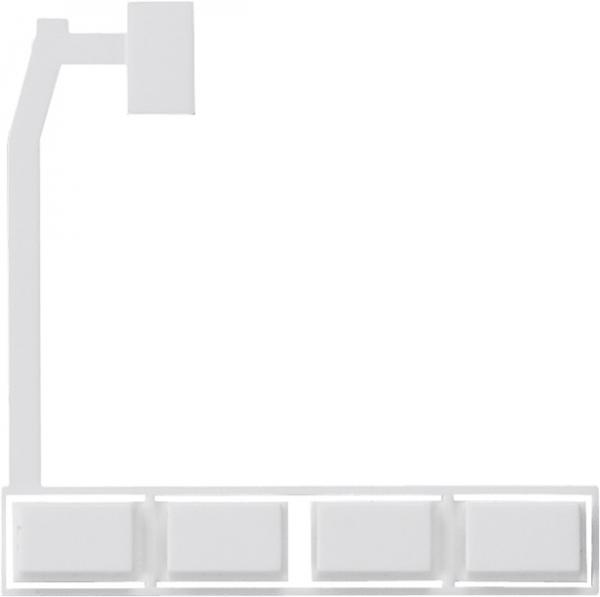 Gira Bedienleiste + Stopfen Zeitschaltuhr Zubehör Reinweiß 825003