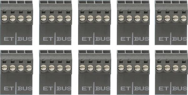 Gira Set Anschlusskl. 10 Stck. Wohnungsst.AP Türko 851800