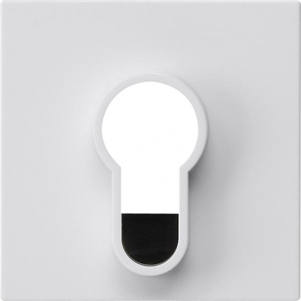Gira Abd.Schlüsselschalter/-taster o.Aufdruck System 55 Reinweiß 866403