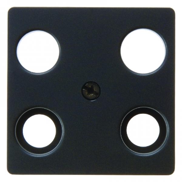 Berker B.3/B.7 Abdeckung Antennen-Steckdose 4Loch anthrazit matt 14831606