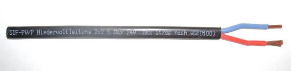 NV Silikonkabel SIF-PV/P 24V 2x2,5 qmm 100m Rolle