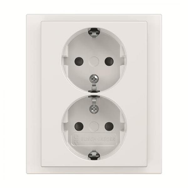 BJ 202 EUJB-84 SCHUKO Doppelsteckdose volle Abdeckung 202 EUJB-84