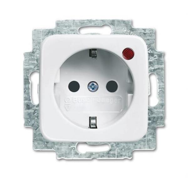 BJ Busch-Protector® SCHUKO® Steckdosen-Einsatz mit Überspannungsschutz 2310EUGL\VA-214-11