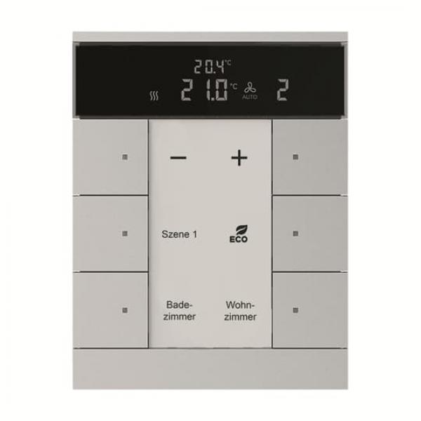 BJ Raumtemperaturregler Nebenstelle mit Bedienfunktion 6-fach Busch-Tenton® SBS\U6.0.11-83