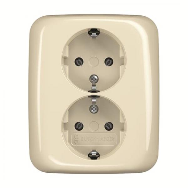 BJ 202 EUJ-212 SCHUKO Doppelsteckdose volle Abdeckung 202 EUJ-212