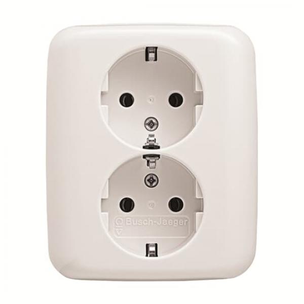 BJ 202 EUJ-214 SCHUKO Doppelsteckdose volle Abdeckung 202 EUJ-214