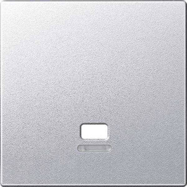 Merten Zentralplatte mit Kontrollfenster für Zugschalter, aluminium, System M MEG3380-0460